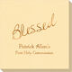 Expressive Script Blessed Linen Like Napkins Image 5 of 5